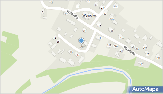 Wysocko, Wysocko, 19, mapa Wysocko