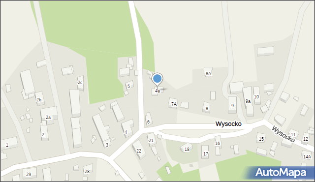 Wysocko, Wysocko, 4a, mapa Wysocko