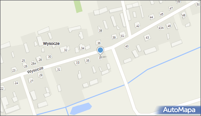 Wysocze, Wysocze, 37, mapa Wysocze