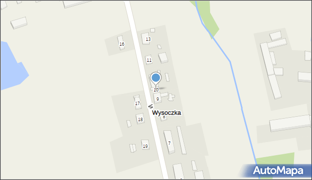 Wysoczka, Wysoczka, 10, mapa Wysoczka