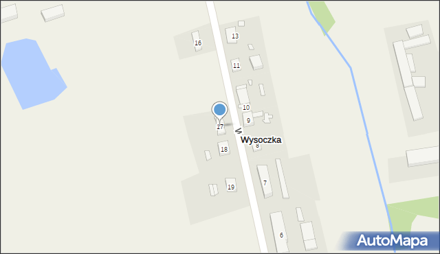 Wysoczka, Wysoczka, 17, mapa Wysoczka