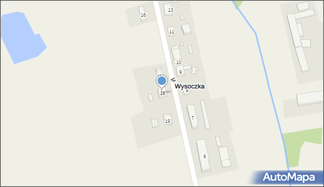 Wysoczka, Wysoczka, 18, mapa Wysoczka