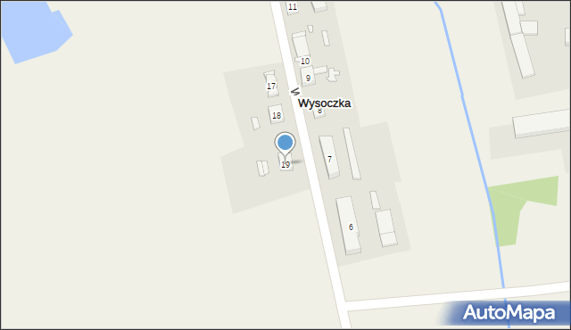 Wysoczka, Wysoczka, 19, mapa Wysoczka