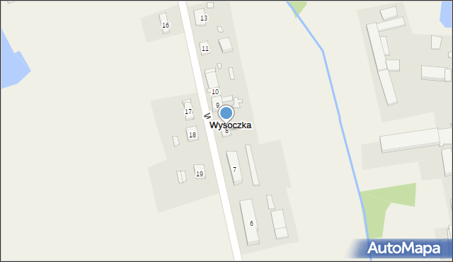 Wysoczka, Wysoczka, 8, mapa Wysoczka