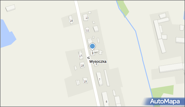 Wysoczka, Wysoczka, 9, mapa Wysoczka