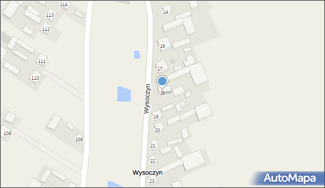 Wysoczyn, Wysoczyn, 18, mapa Wysoczyn