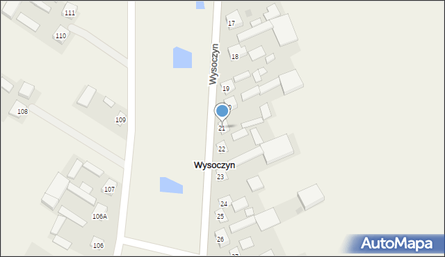 Wysoczyn, Wysoczyn, 21, mapa Wysoczyn