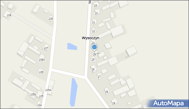 Wysoczyn, Wysoczyn, 24, mapa Wysoczyn