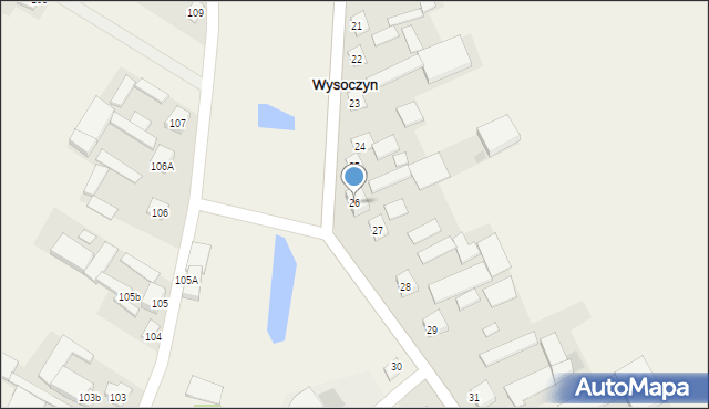 Wysoczyn, Wysoczyn, 26, mapa Wysoczyn