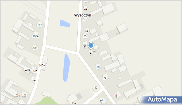 Wysoczyn, Wysoczyn, 27, mapa Wysoczyn