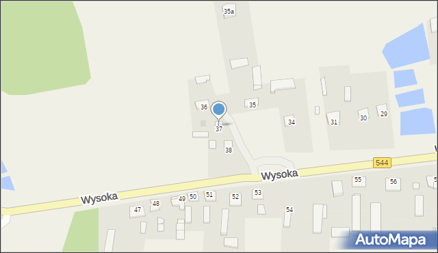 Wysoka, Wysoka, 37, mapa Wysoka