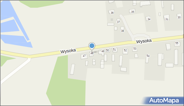Wysoka, Wysoka, 48, mapa Wysoka