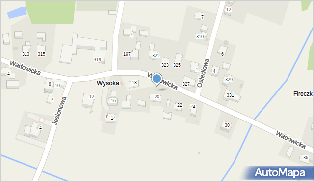 Wysoka, Wysoka, 199, mapa Wysoka