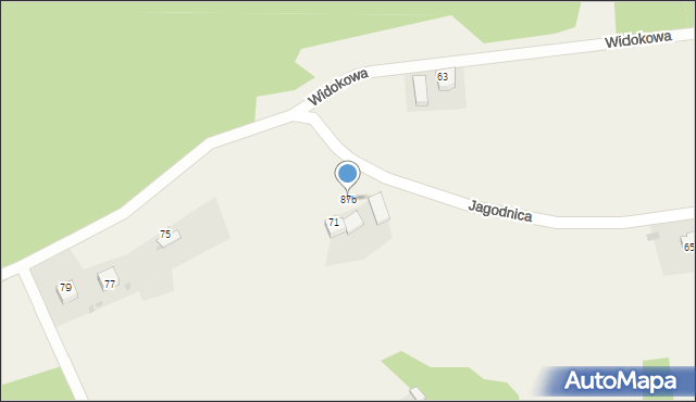 Wysoka, Wysoka, 87b, mapa Wysoka