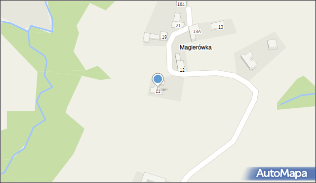 Wysoka, Wysoka, 11, mapa Wysoka