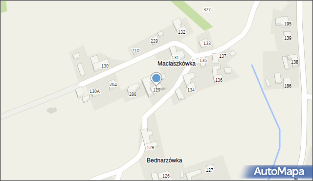 Wysoka, Wysoka, 129, mapa Wysoka