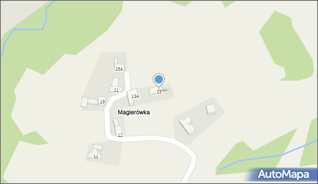 Wysoka, Wysoka, 13, mapa Wysoka