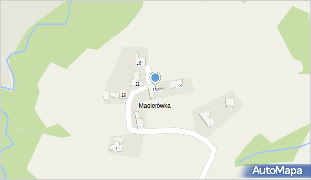 Wysoka, Wysoka, 13A, mapa Wysoka