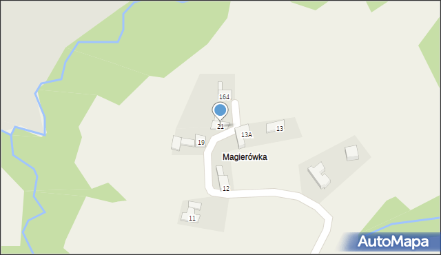 Wysoka, Wysoka, 21, mapa Wysoka