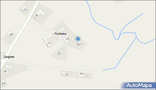 Wysoka, Wysoka, 273, mapa Wysoka