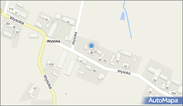 Wysoka, Wysoka, 48, mapa Wysoka