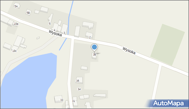 Wysoka, Wysoka, 36, mapa Wysoka