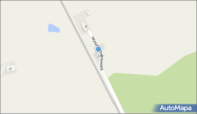 Wysoka Braniewska, Wysoka Braniewska, 27, mapa Wysoka Braniewska