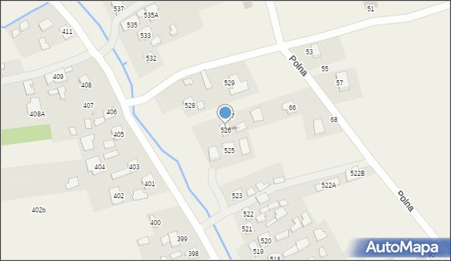 Wysoka Głogowska, Wysoka Głogowska, 526, mapa Wysoka Głogowska