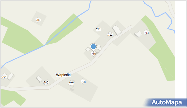 Wysoka Strzyżowska, Wysoka Strzyżowska, 710, mapa Wysoka Strzyżowska