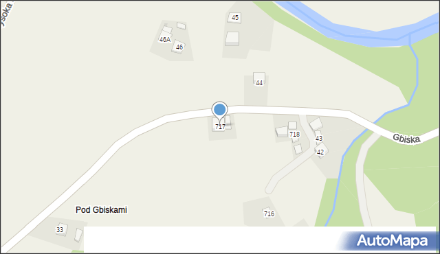 Wysoka Strzyżowska, Wysoka Strzyżowska, 717, mapa Wysoka Strzyżowska
