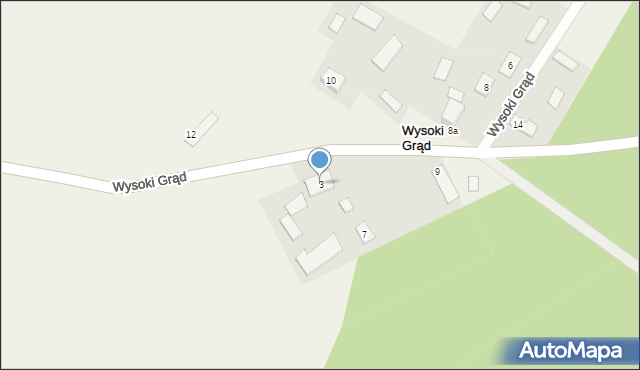 Wysoki Grąd, Wysoki Grąd, 3, mapa Wysoki Grąd