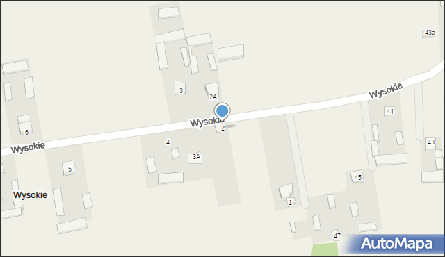 Wysokie, Wysokie, 2, mapa Wysokie