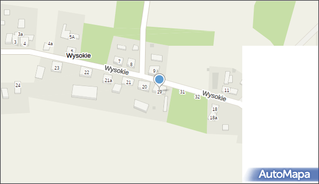 Wysokie, Wysokie, 19, mapa Wysokie