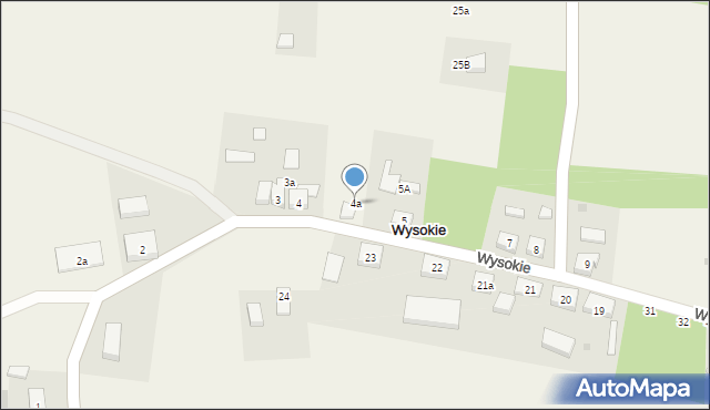 Wysokie, Wysokie, 4a, mapa Wysokie