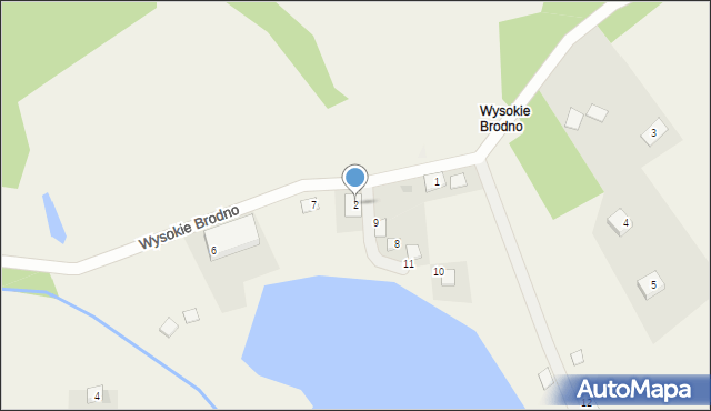 Wysokie Brodno, Wysokie Brodno, 2, mapa Wysokie Brodno