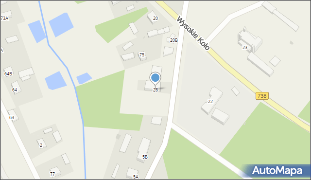 Wysokie Koło, Wysokie Koło, 28, mapa Wysokie Koło