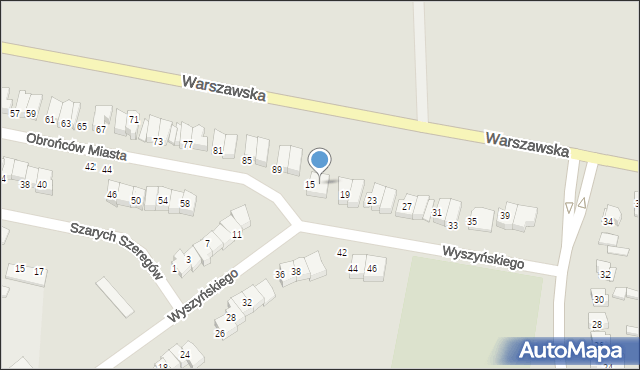 Wysokie Mazowieckie, Wyszyńskiego Stefana, ks. kard., 17, mapa Wysokie Mazowieckie