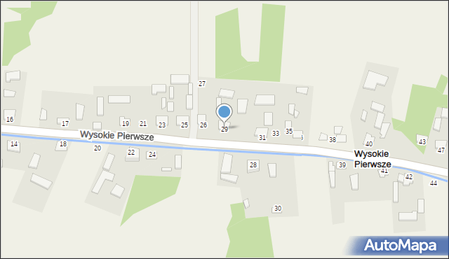 Wysokie Pierwsze, Wysokie Pierwsze, 29, mapa Wysokie Pierwsze
