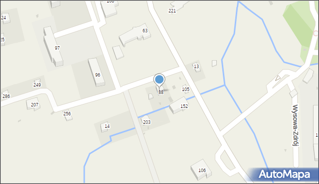 Wysowa-Zdrój, Wysowa-Zdrój, 88, mapa Wysowa-Zdrój