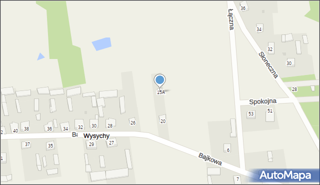 Wysychy, Wysychy, 15A, mapa Wysychy