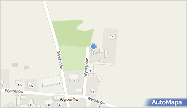 Wyszanów, Wyszanów, 2, mapa Wyszanów