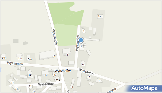 Wyszanów, Wyszanów, 3, mapa Wyszanów