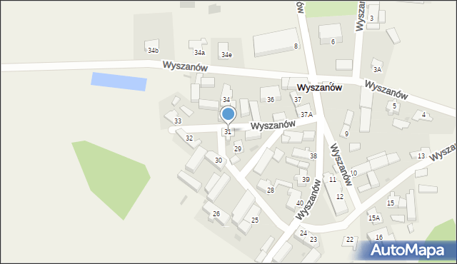 Wyszanów, Wyszanów, 31, mapa Wyszanów