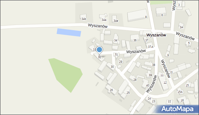 Wyszanów, Wyszanów, 32, mapa Wyszanów