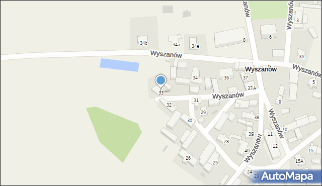 Wyszanów, Wyszanów, 33, mapa Wyszanów