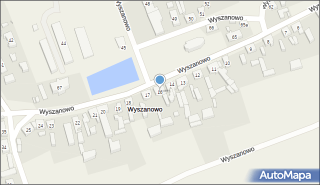 Wyszanowo, Wyszanowo, 16, mapa Wyszanowo