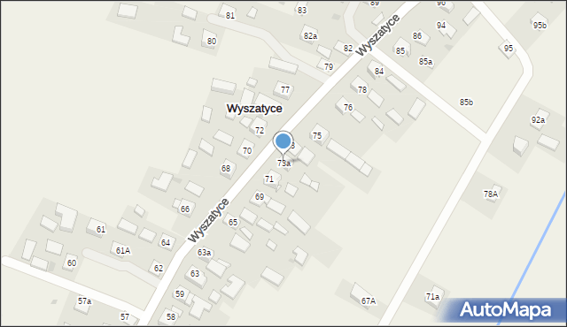 Wyszatyce, Wyszatyce, 73a, mapa Wyszatyce