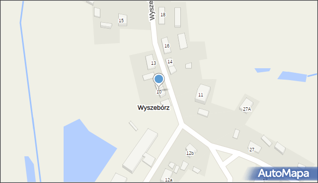 Wyszebórz, Wyszebórz, 10, mapa Wyszebórz