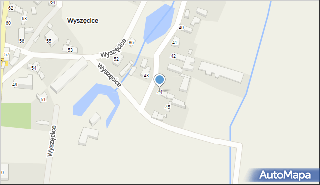 Wyszęcice, Wyszęcice, 44, mapa Wyszęcice