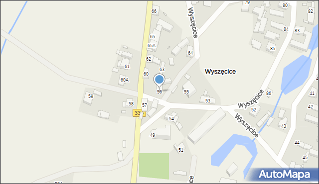 Wyszęcice, Wyszęcice, 56, mapa Wyszęcice